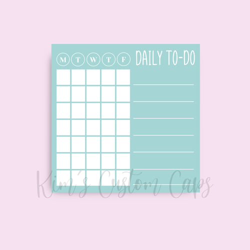 Daily To-Do List/Habit Tracker Sticky Notes