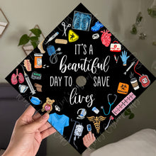 Premade Printed Nurse Nursing Medical Doctor Graduation Cap Topper