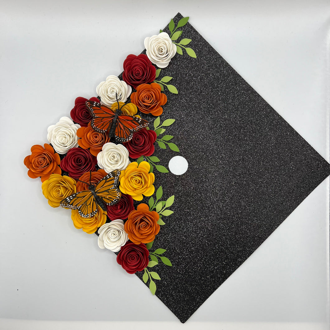 Custom Quote Glitter Grad Cap Topper