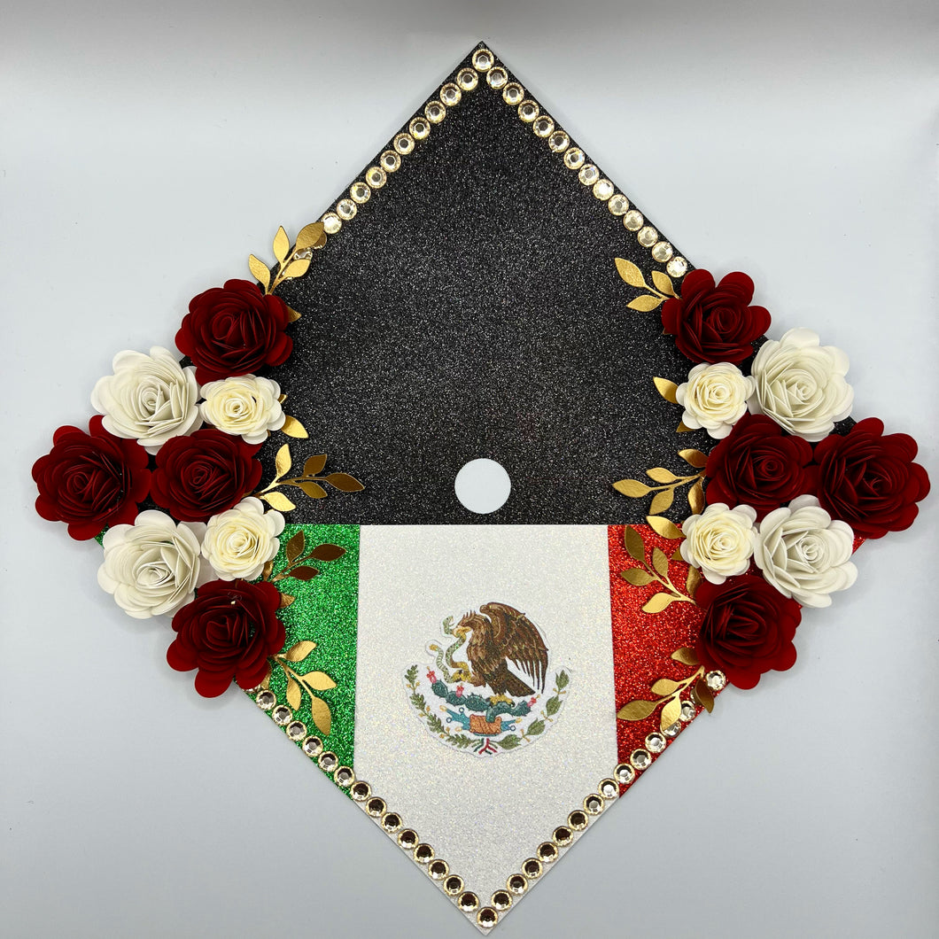 Custom Quote Glitter Grad Cap Topper