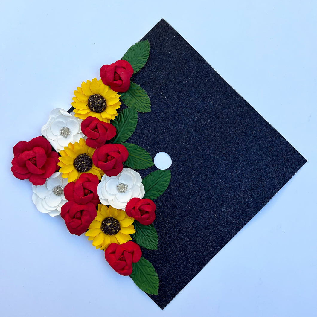 Custom Quote Glitter Grad Cap Topper