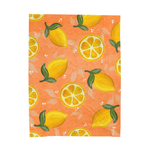 Orange Lemons Plush Blanket