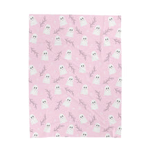 Pink Ghost Plush Blanket