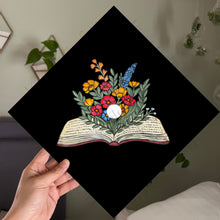 Custom Quote Floral Teacher Education Reading Book Printed Graduation Cap Topper