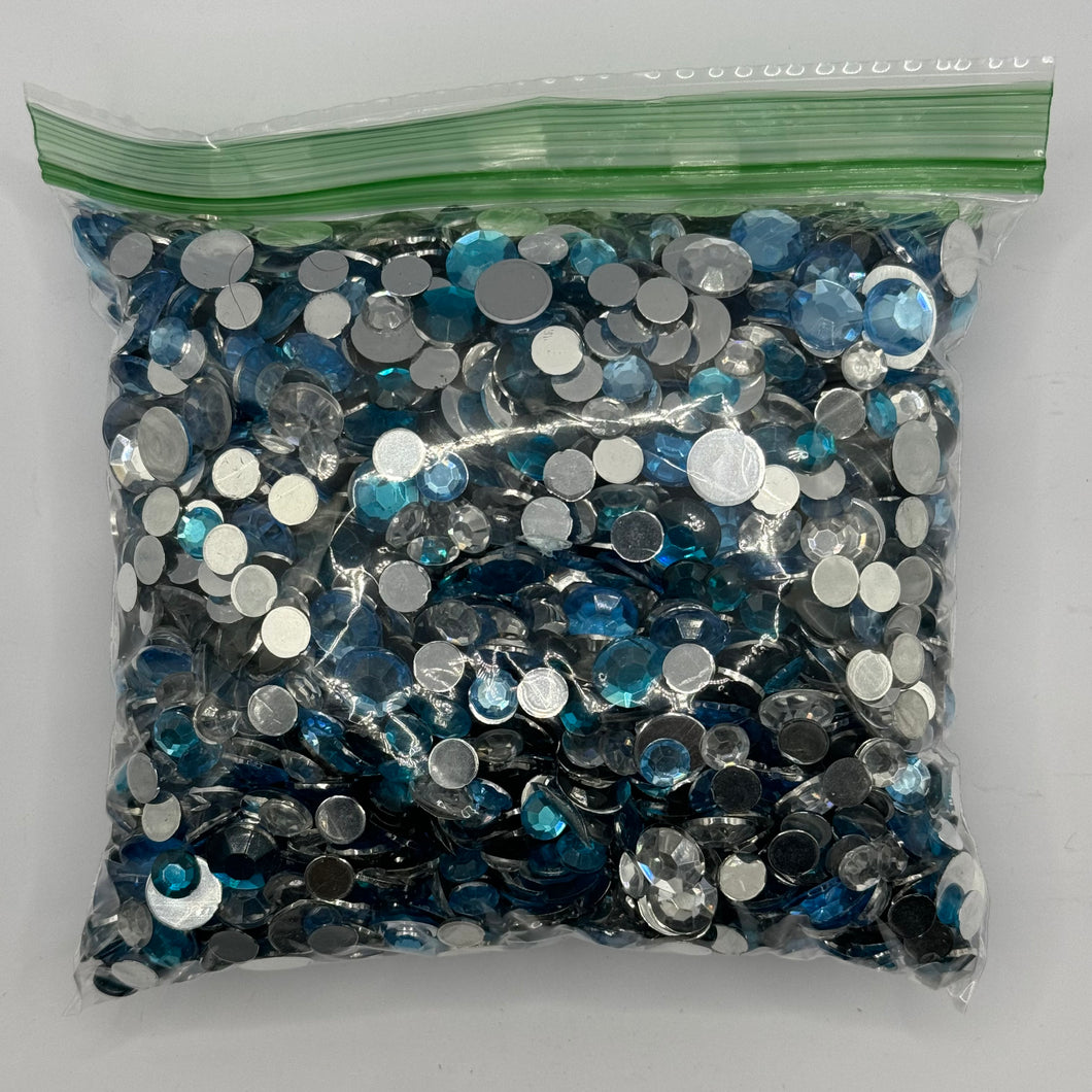 Blue Flatback Rhinestones