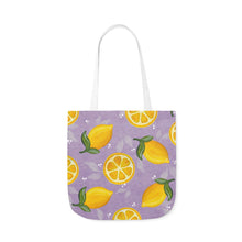 Purple Lemons Citrus Tote Bag