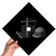 Construction Management Graduation Cap Topper