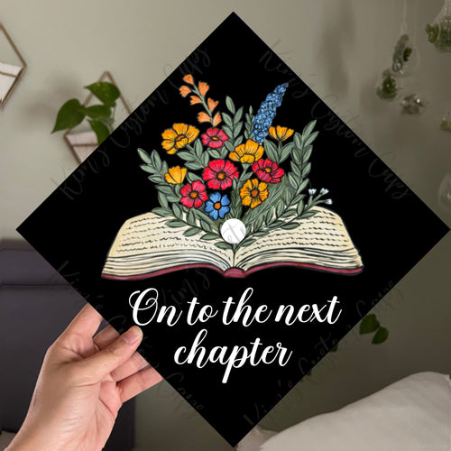 Premade Printed Book Graduation Cap Topper