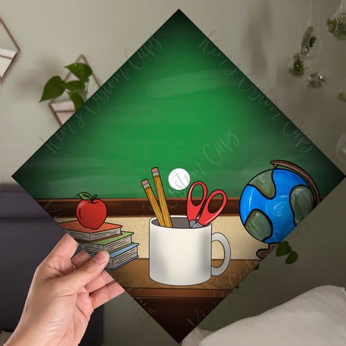 Custom Quote Teacher Education Printed Graduation Cap Topper