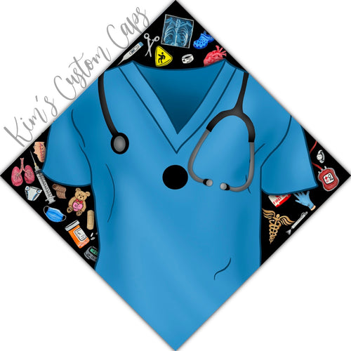 Custom Quote Nurse Nursing Doctor Printed Graduation Cap Topper