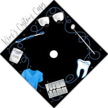 Custom Quote Floral Dentist Dental Dentistry Printed Graduation Cap Topper