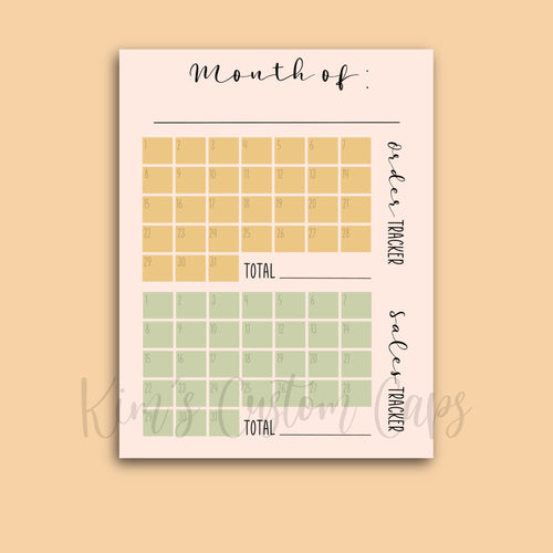 Order/Sales Tracker Sticky Notes