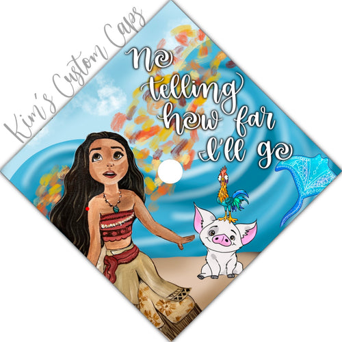 Premade Wayfinder Princess Graduation Cap Topper