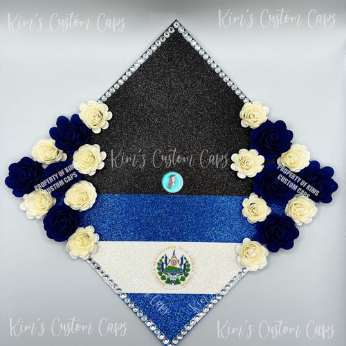 Custom Quote Glitter Graduation Cap Topper