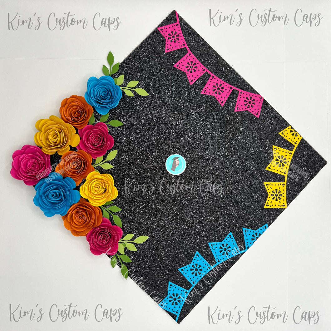 Custom Quote Glitter Graduation Cap Topper