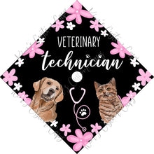 Premade Printed Veterinary Vet Tech Graduation Cap Topper