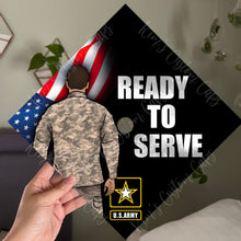 Premade Army Military Printed Graduation Cap Topper