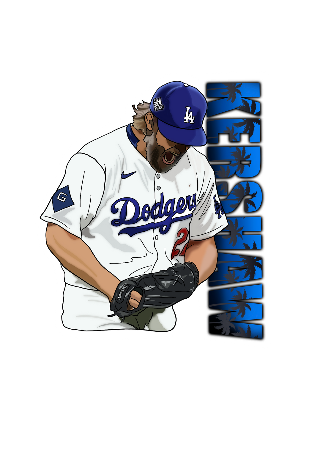 Kershaw Name Sticker