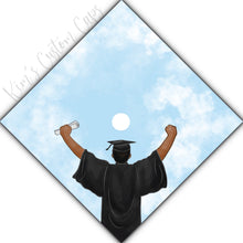 Custom Quote Male Graduate Printed Graduation Cap Topper