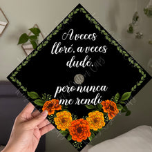 Premade Printed Floral Virgin Mary Spanish Graduation Cap Topper