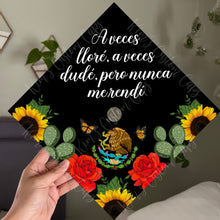 Premade Printed Floral Guatemala Flag Inspired Graduation Cap Topper