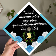 Premade Printed Floral Mexico Flag Inspired Graduation Cap Topper