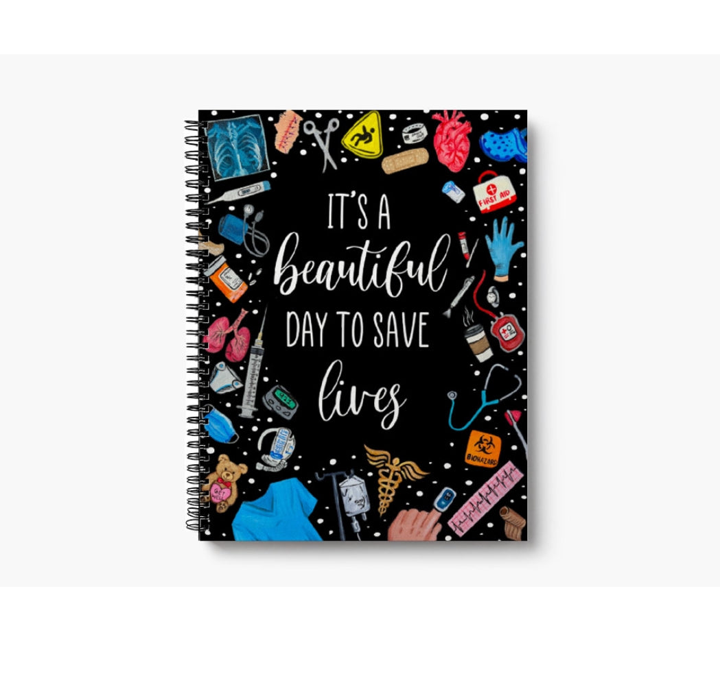 Nursing 7' x 9” Lined Softcover Notebook