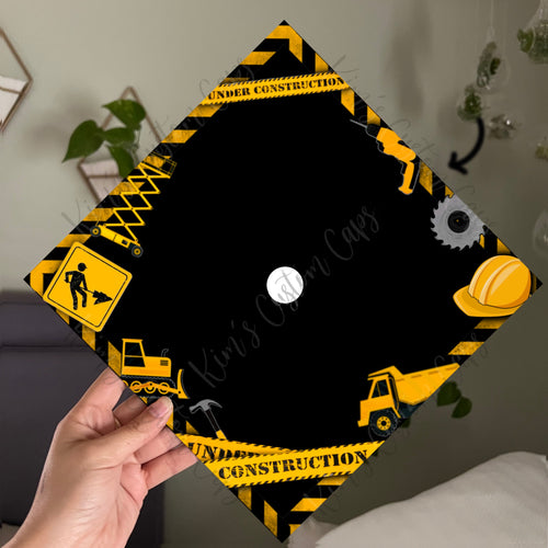 Construction Management Graduation Cap Topper