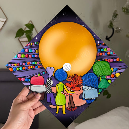 Custom Quote Character Printed Graduation Cap Topper