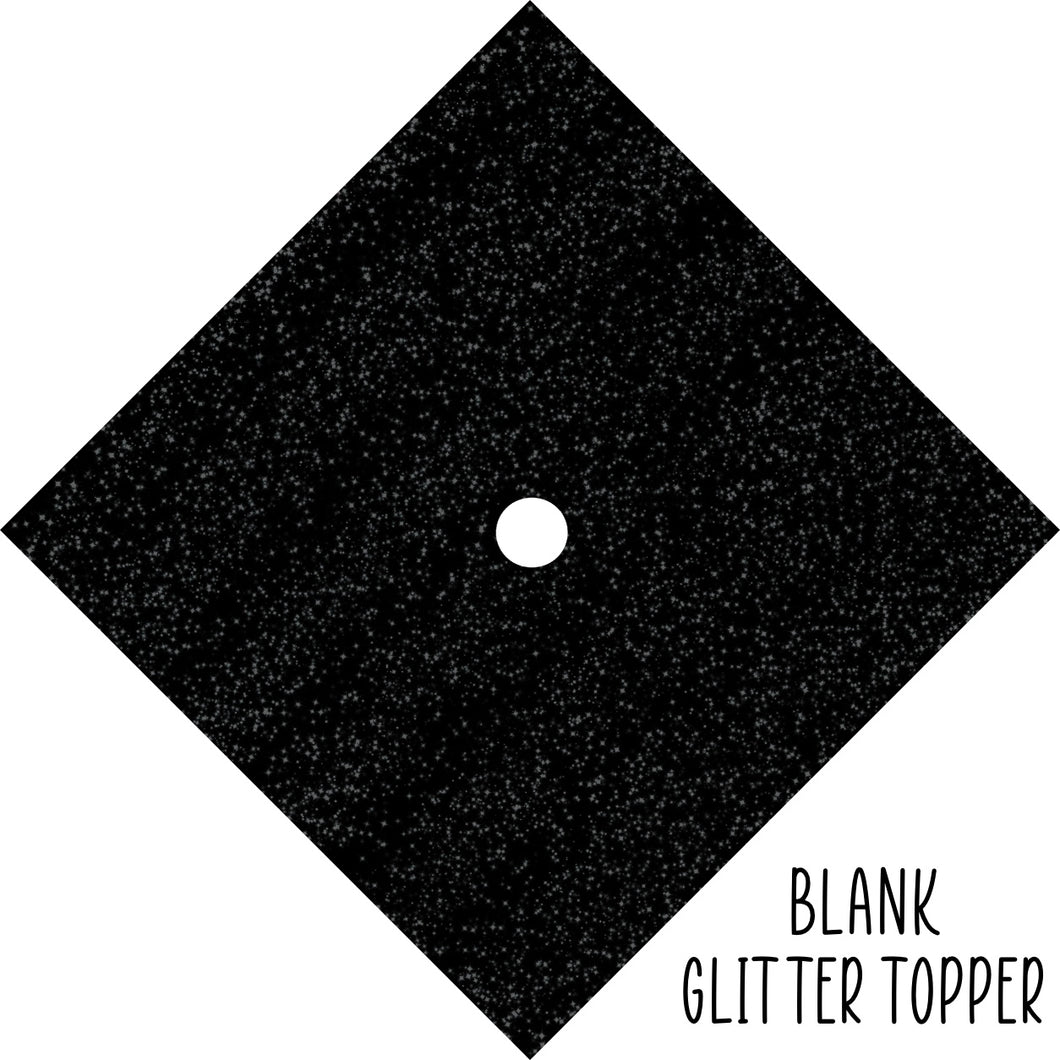 Blank Glitter Graduation Cap Topper