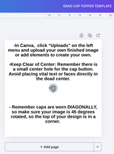 UPLOAD YOUR OWN GRAD CAP TOPPER DESIGN