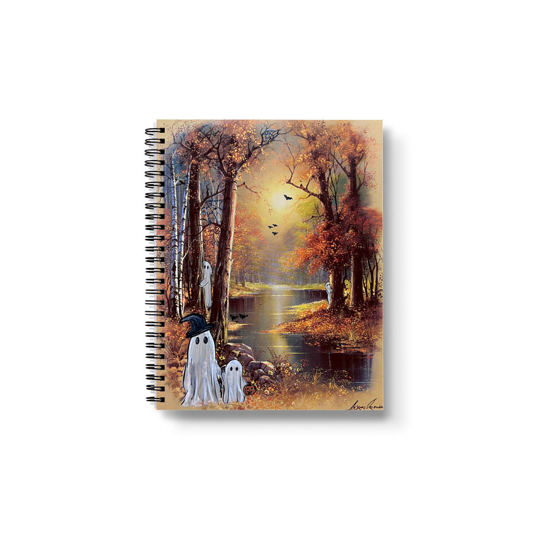 Ghost Swamp 7' x 9” Lined Softcover Notebook