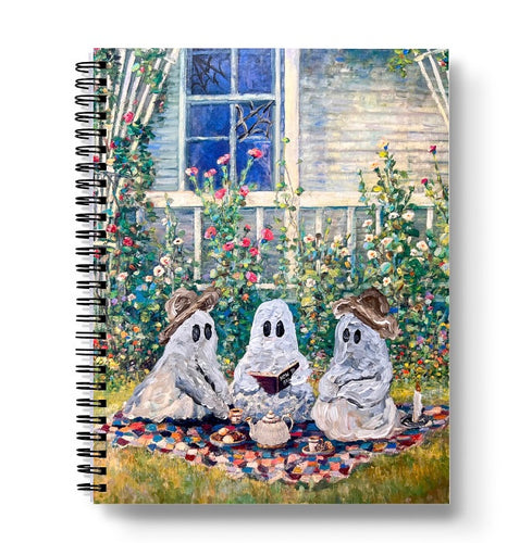 Ghost Picnic 8.5” x 11” Lined Softcover Notebook