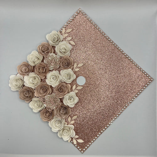 Custom Quote Glitter Grad Cap Topper