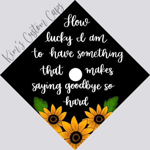CLEARANCE! Premade Printed Floral Graduation Cap Topper