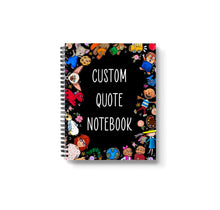 Custom Quote 7”x9” Lined Storybook Character Notebook