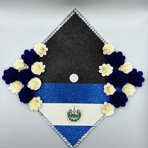Custom Quote Glitter Grad Cap Topper