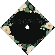 Custom Quote Floral Printed Graduation Cap Topper
